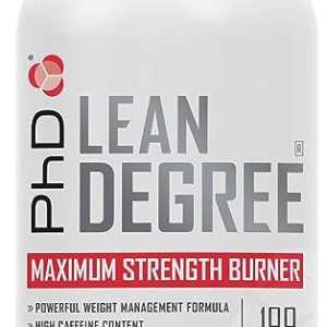 PhD Nutrition Lean Degree Maximum Strength Burner, Powerful Weight Management Formula, Vegan, Green Tea Extract and Caffeine, 100 Capsules (25 Day...