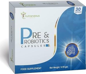 pre probiotics supplement 30 capsules digestive gut health supplement