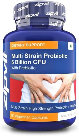 probiotic 6 billion multi strain live bio cultures complex with prebiotic 60