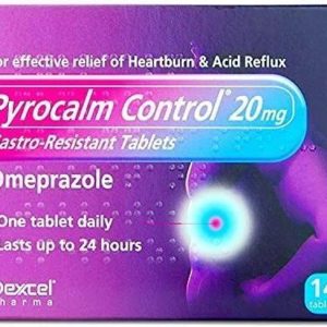 Pyrocalm Control Gastro-Resistant Tablets 20mg, 14 Tablets, Pack of 1