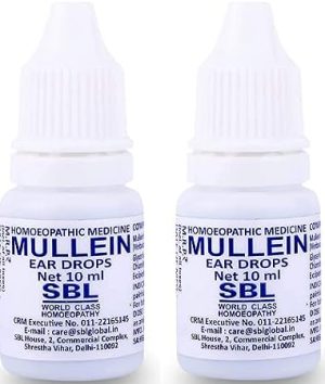 SBL 20ml (2 x10ml) Ear Drops for Ear Pain, Ear infections, Earache, Excessive and Hardened Ear Wax, Ear Wax Removal, swimmer's Ear- Ear Cleaner...