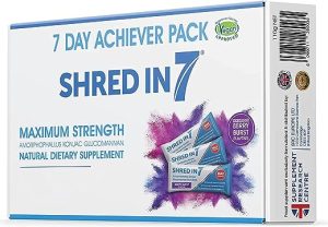 shredin7 7 day pack weight management supplement berry flavour drink 21