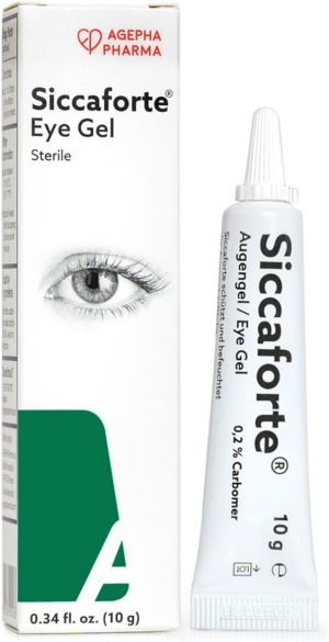siccaforte intensive dry eye gel with carbomer smooth moisturizing for