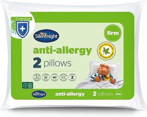 silentnight anti allergy firm pillows 2 pack firm support pillows with