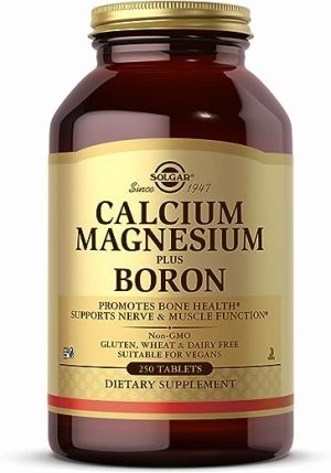 solgar calcium magnesium plus boron tablets bones teeth muscle immune