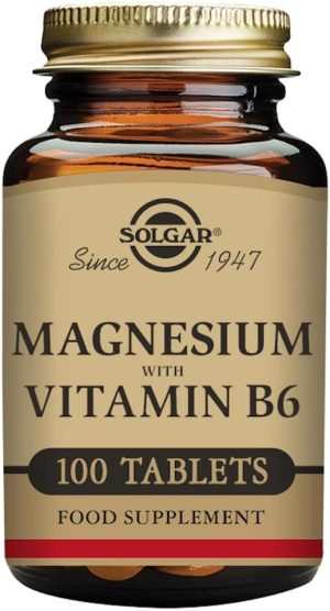 solgar magnesium with vitamin b6 supports energy levels reduce tiredness