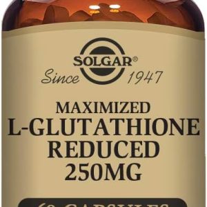 Solgar Maximised L-Glutathione Reduced 250 mg Vegetable Capsules - Pack of 60 - High Potency Source - Amino Acid - Vegan