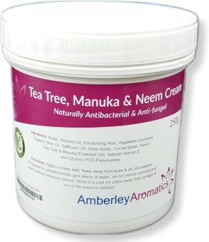 tea tree manuka neem cream 250g antibacterial anti fungal skin cream