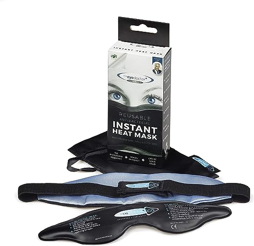 The Eye Doctor Click & Go – Instant Reusable Gel Pack Hot Eye Compress for Dry Eye, Blepharitis and MGD Treatment – Use The Eye Mask Anywhere...
