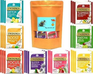 twinings superblends assortment fruit herbal tea selection gift set total 24