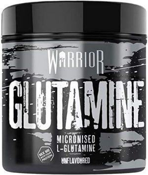 warrior l glutamine powder 300g micronised for muscle strength recovery