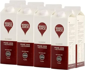 benefit drinks 100 pure prune juice 8 x 1l cartons concentrate juice jpg