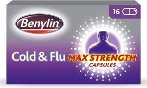 benylin cold flu max strength capsules 16 each packaging may vary