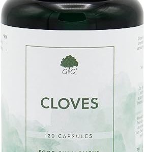 Cloves Powder Capsules | 500mg Clove Powder per Capsule | 120 Vegan Capsules | G&G Vitamins