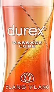 Durex 2 in 1 Massage Lube, Ylang Ylang, Lube for Men & Women Pleasure, 200ml each, Sensual Formula, Water Based Lube