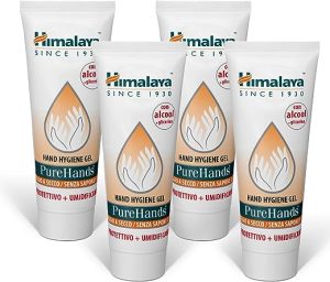 himalaya pure hands sanitizer antibacterial soothing gel with alcohol and