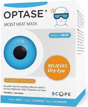 optase moist heat eye mask washable and reusable eye mask hydrobead