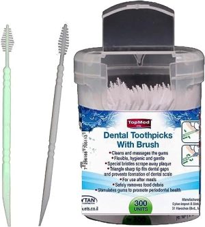 oral care dental brush teeth pick plastic teeth floss toothpick 300 count
