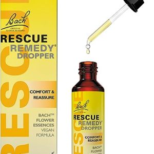 Rescue Remedy 20ml Dropper, Comfort and Reassure, Natural Emotional Wellness and Balance, 5 Flower Essence Vegan Formula, Travel Size, Great For...