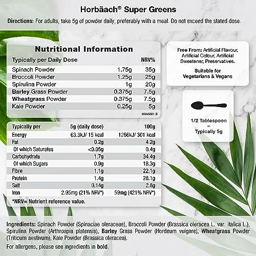 super greens powder superfood supplement blend 250g vegan and 2 jpg