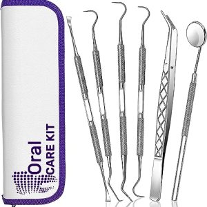 Teeth Cleaning Plaque Removal Kit, Oral Care for Personal Use 6Pcs