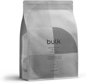 bulk essential whey protein powder shake vanilla 500 g