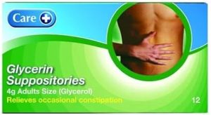 care glycerin suppositories adult sized x 12