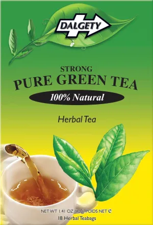 dalgety pure green herbal tea 3x40g cartons 3 pack 100 natural caffeine jpg