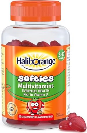 haliborange multivitamins strawberry fruit softies gummy 60 multivitamins