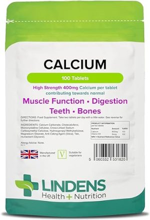 lindens calcium 400mg tablets with vitamin d3 100 tablets contributes to