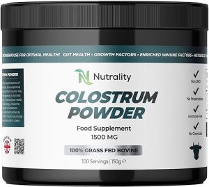nutrality bovine colostrum powder 1500mg 150g 100 servings immune