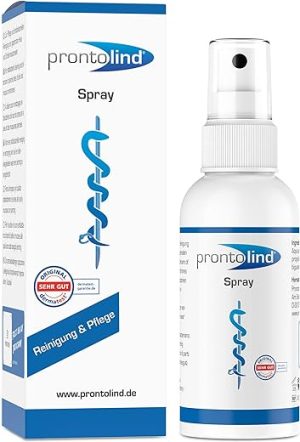 prontolind spray 75 ml for cleaning and care of piercings tunnels plugs