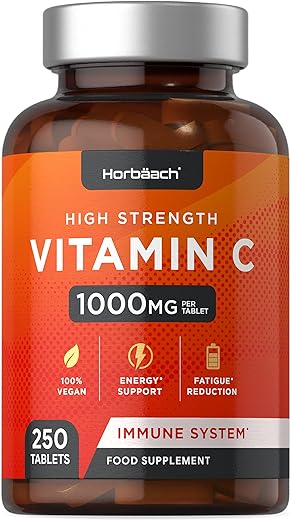 vitamin c 1000mg tablets 250 count high strength immune and energy