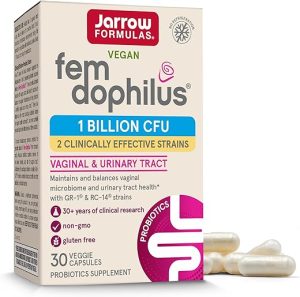 womens fem dophilus 30 veggie caps jarrow formulas shelf stable