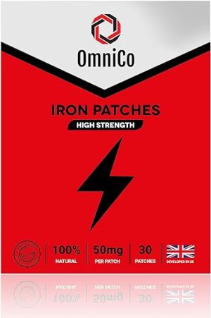omnico iron patches 50mg high strength 30 patches with vitamin c 100