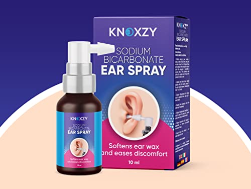 knoxzy sodium bicarbonate ear spay ear wax remover for clogged ear relief 1
