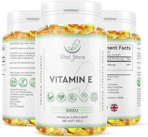 vitamin e 500iu vegan softgels 6 month supply 180ct high strength vitamin