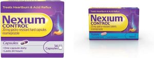 nexium control heartburn and acid reflux relief capsules 20mg 14 count