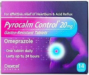 pyrocalm control gastro resistant tablets 20mg 14 tablets pack of 1
