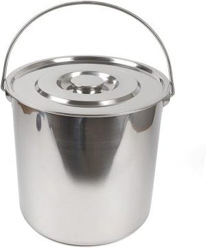 stainless steel barrel bucket 20l food tank water storage extra thick with